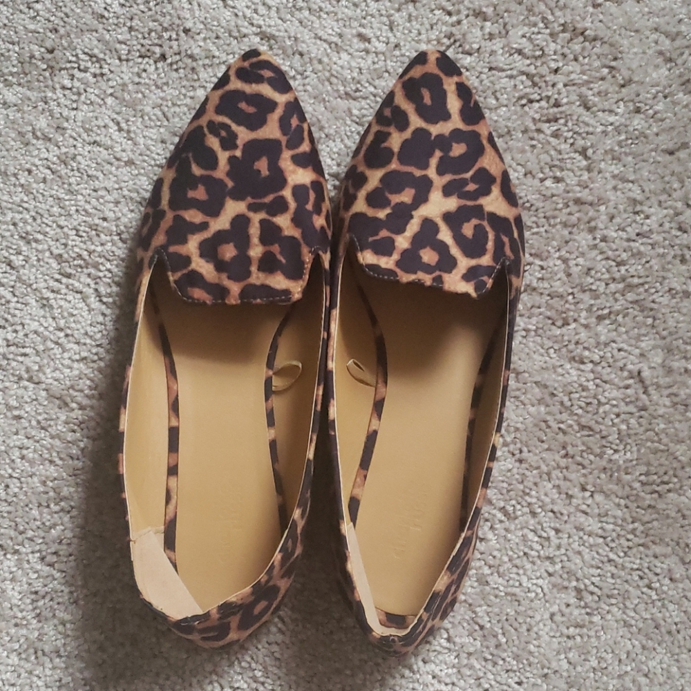 Charlotte Russe Animal Print Loafers